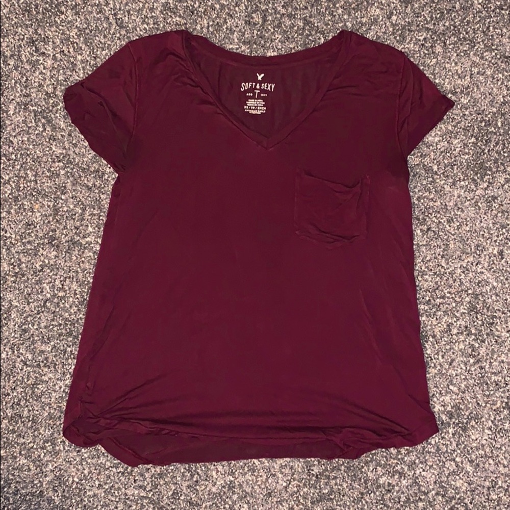 Maroon tee